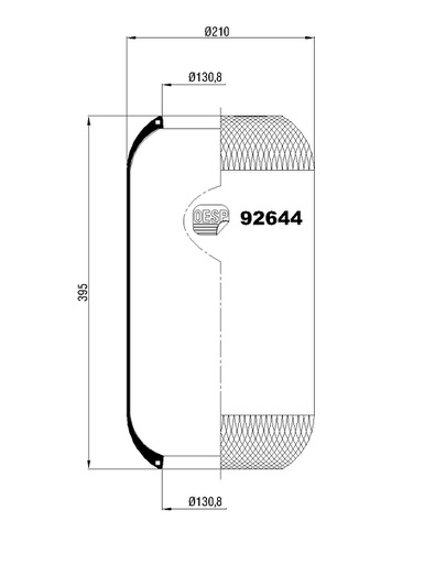 [9213201/2] 92644 (644N) ROLL AIR SPRING